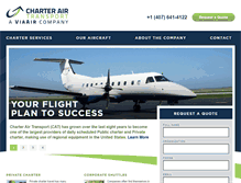 Tablet Screenshot of charterairtransport.com
